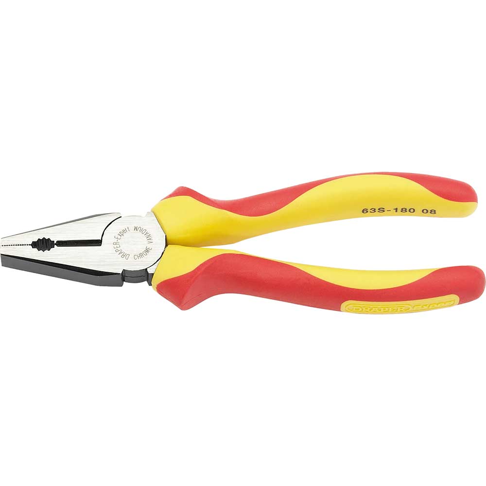 Photo of Draper Expert Vde Insulated Slimline Combination Pliers 180mm