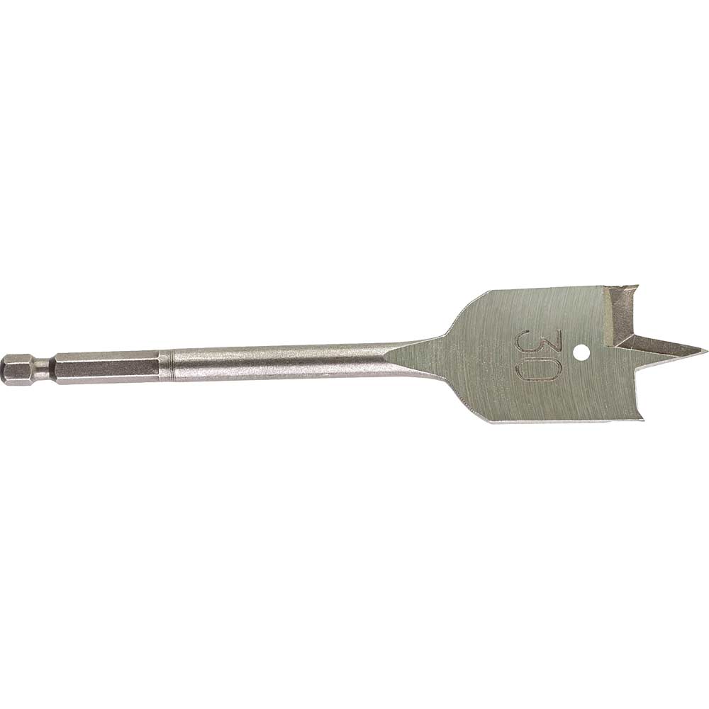 Image of Milwaukee Hex Shank Flat Drill Bit 30mm 160mm Pack of 1