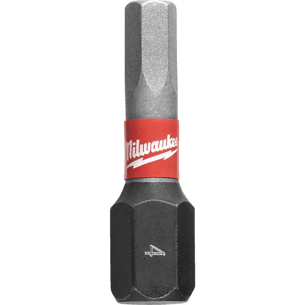 Milwaukee Shockwave Hex Impact Bits For Pulse Screwdriver – 2-Pack (4932430888) – Heavy Duty, USA Made