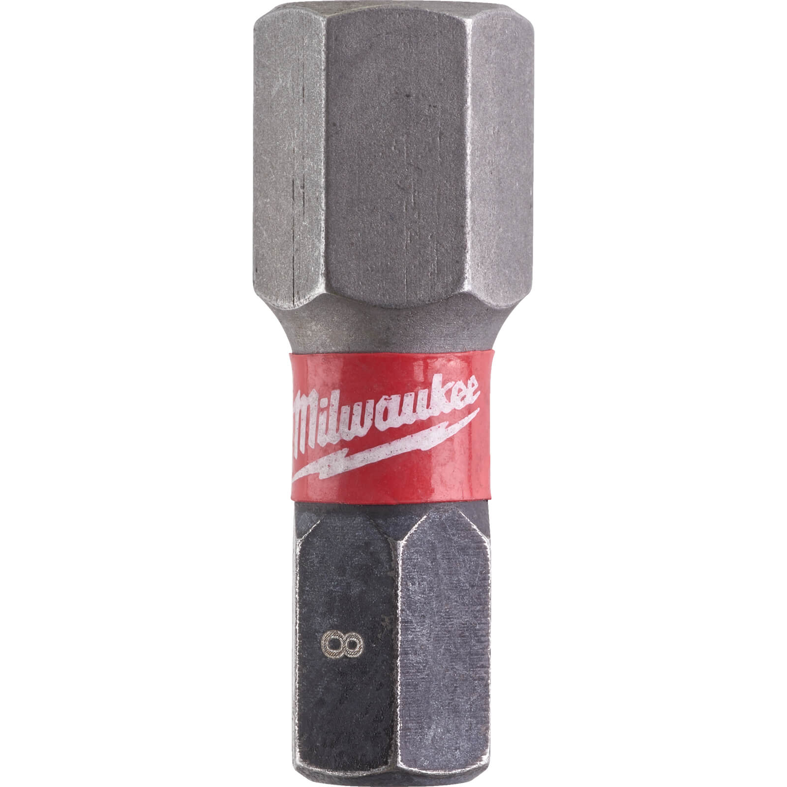 Milwaukee Shockwave Impact Duty Hex Screwdriver Bits Hex 8mm 25mm Pack of 2