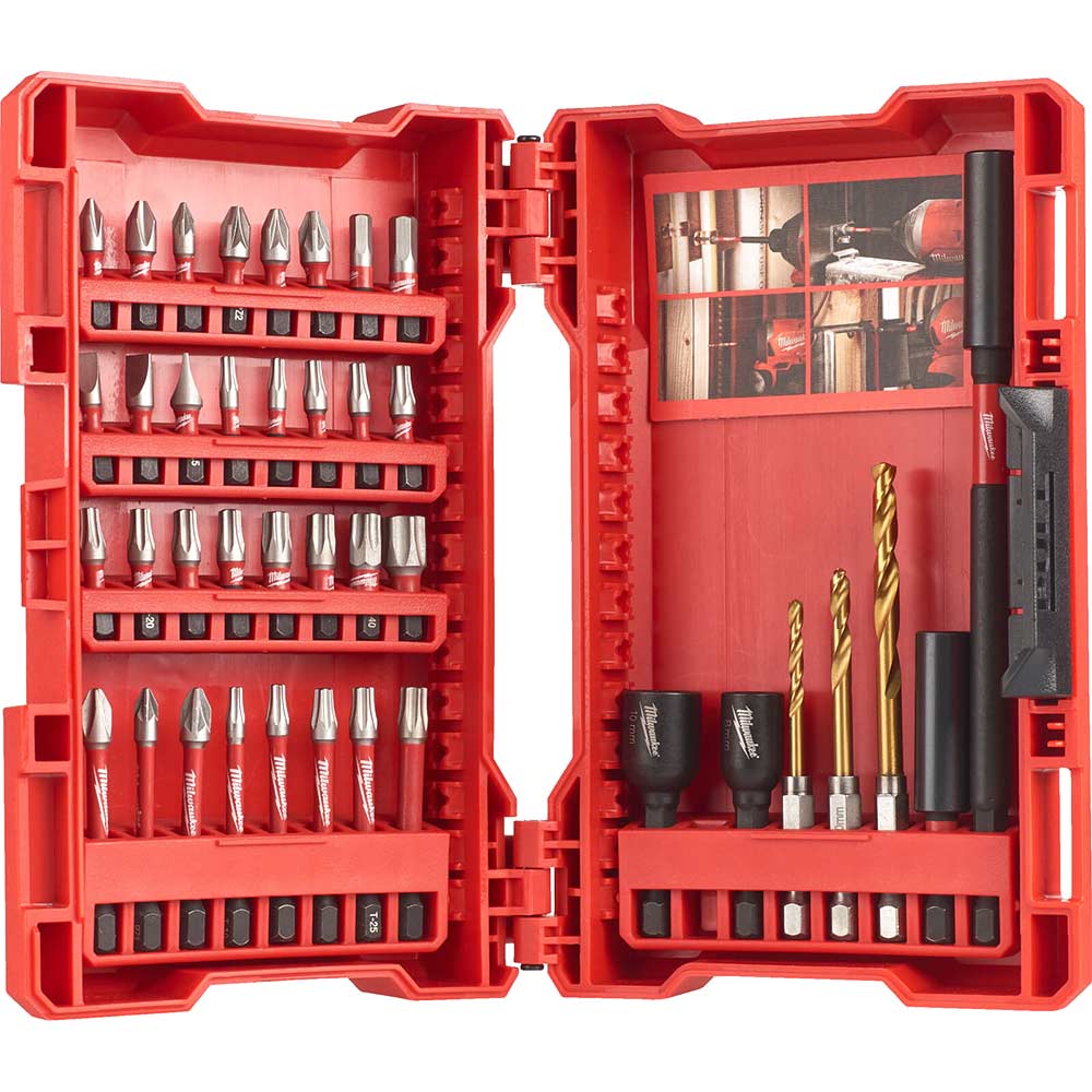Image of Milwaukee 39 Piece Shockwave Impact Screwdriver Bit Set