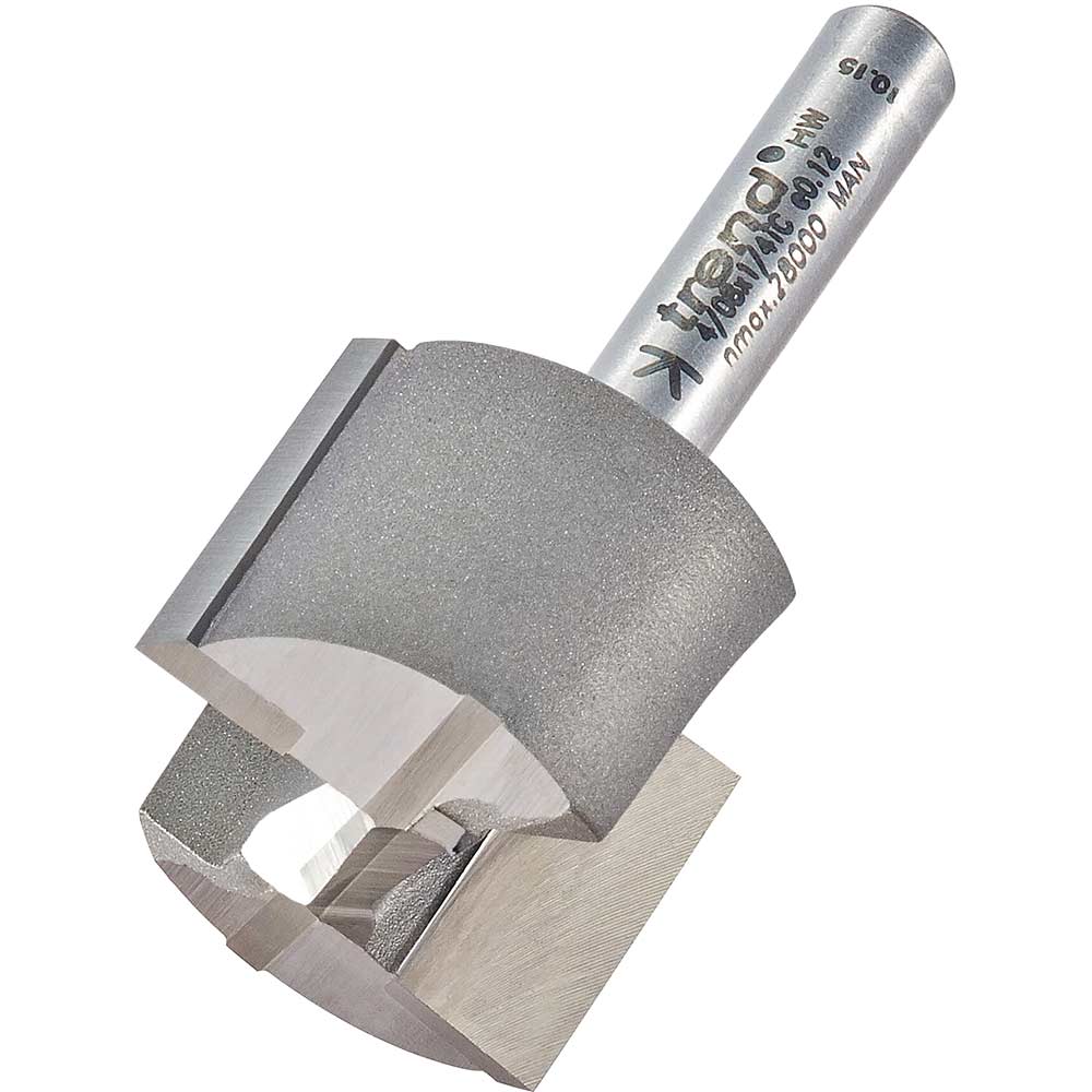 Photo of Trend Professional Two Flute Straight Router Cutter 25.4mm 19mm 1/4