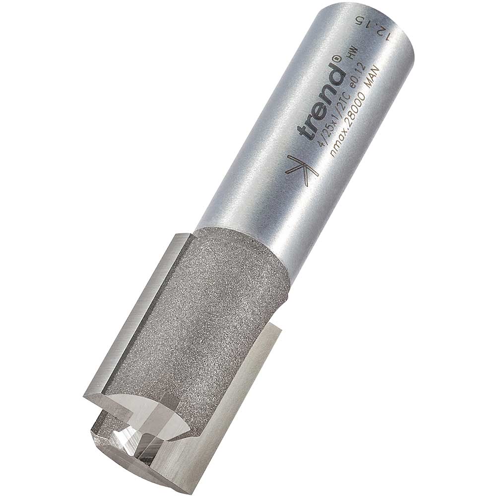 Photo of Trend Professional Two Flute Straight Router Cutter 17mm 25mm 1/2