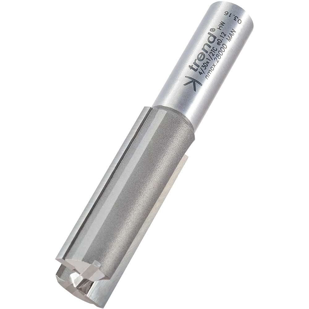 Photo of Trend Professional Two Flute Straight Router Cutter 18mm 50mm 1/2