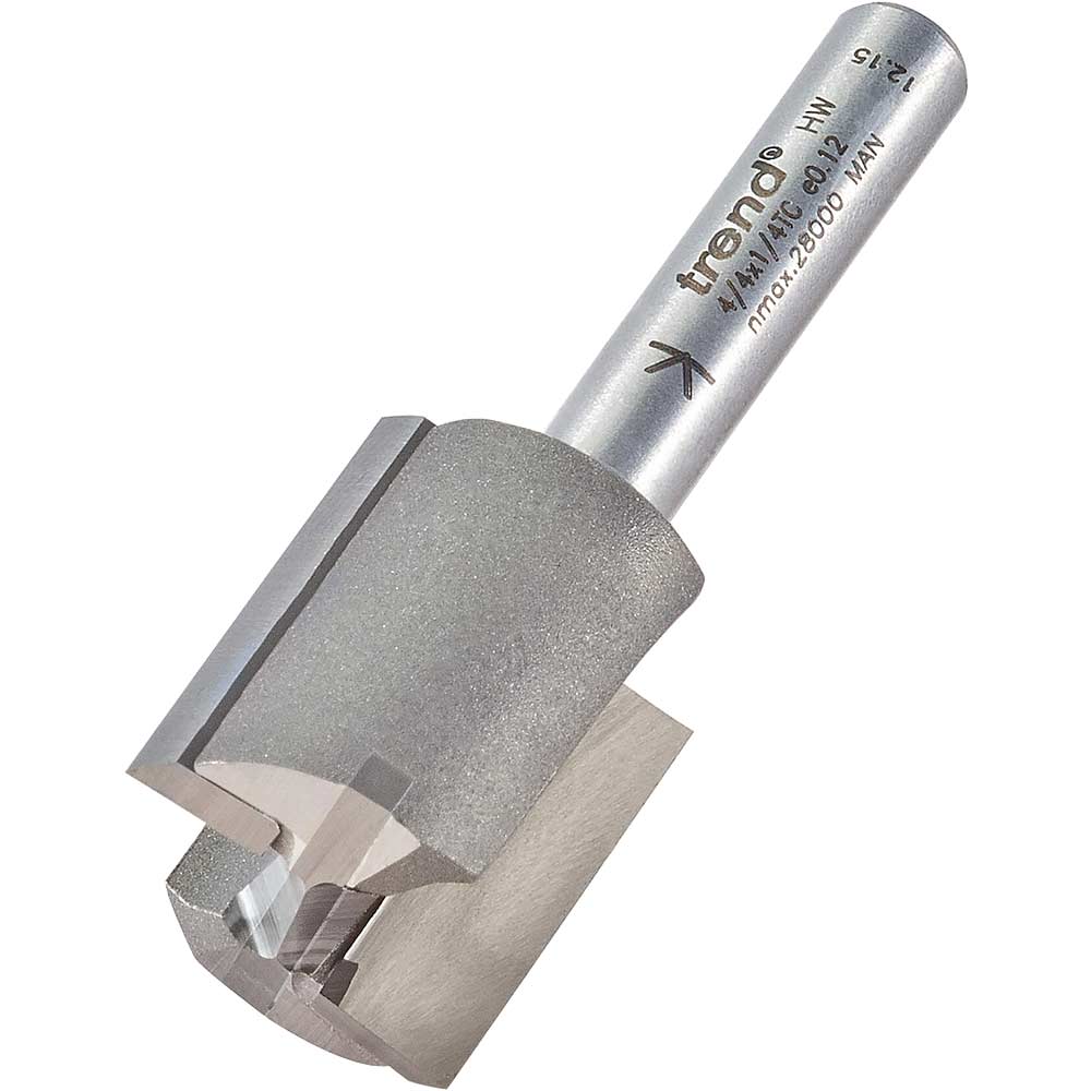 Photo of Trend Professional Two Flute Straight Router Cutter 18.2mm 21mm 1/4