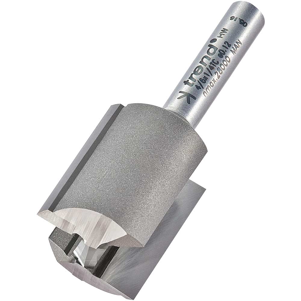 Photo of Trend Professional Two Flute Straight Router Cutter 20mm 25mm 1/4