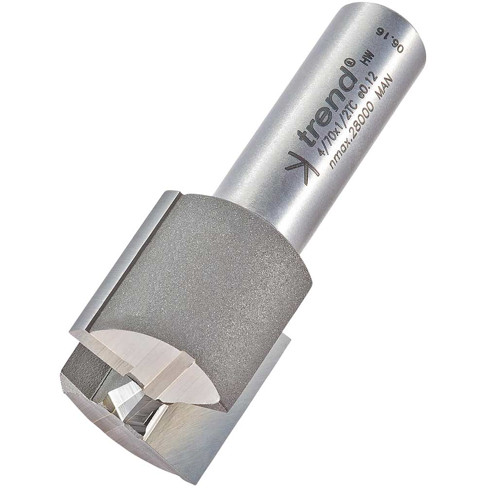 Photo of Trend Professional Two Flute Straight Router Cutter 25mm 25mm 1/2