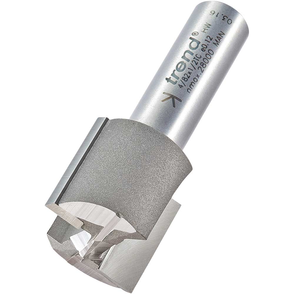 Photo of Trend Professional Two Flute Straight Router Cutter 26mm 25mm 1/2