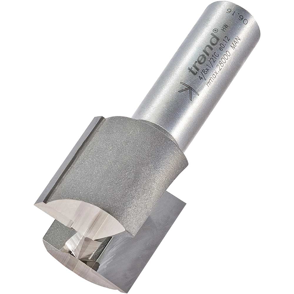 Photo of Trend Professional Two Flute Straight Router Cutter 25.4mm 25mm 1/2
