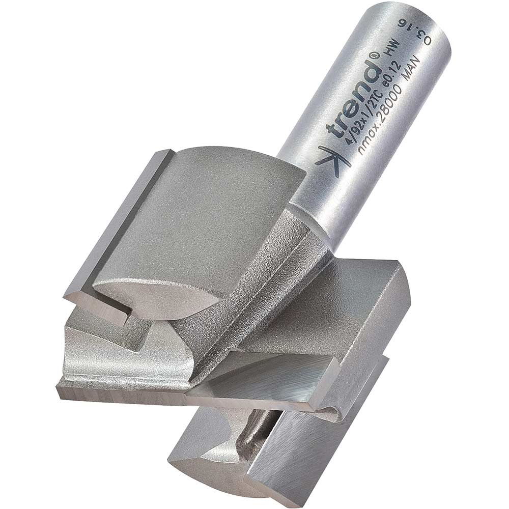 Photo of Trend Professional Two Flute Straight Router Cutter 40mm 25mm 1/2