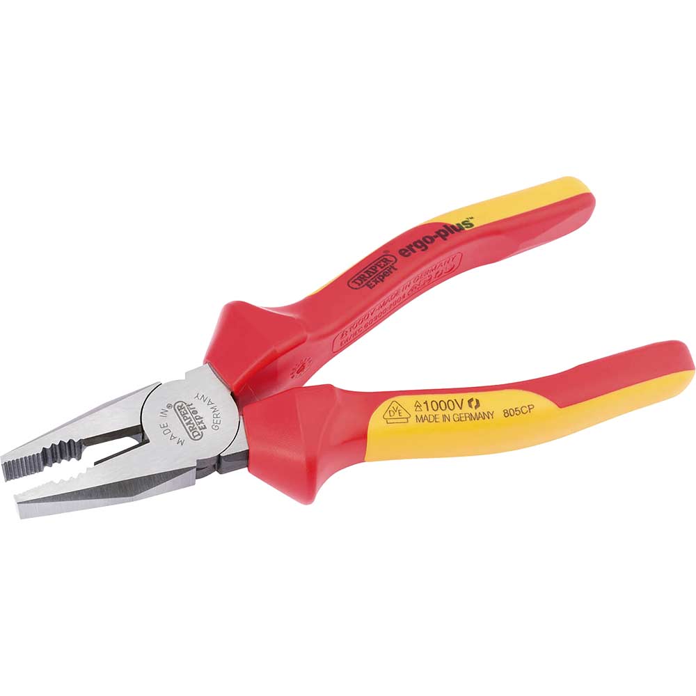 Photo of Draper Expert Ergo Plus Vde Insulated Combination Pliers 180mm