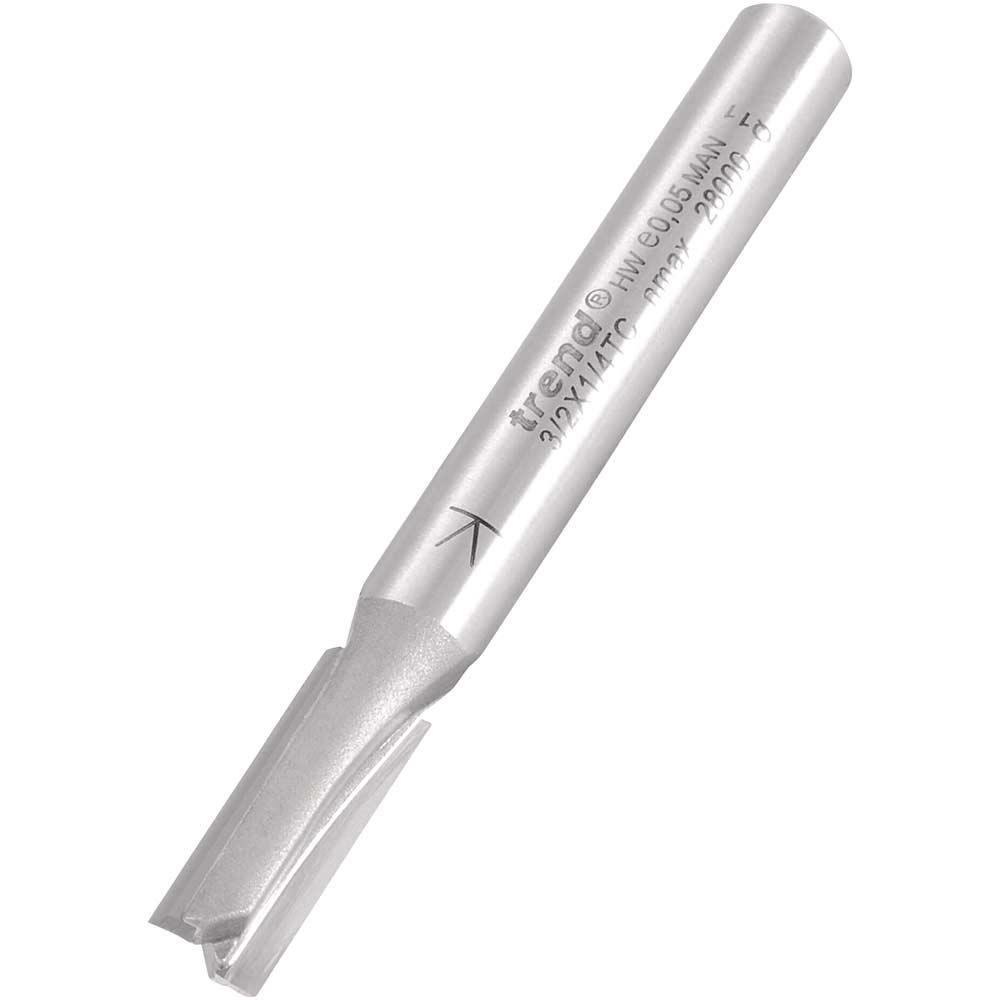 Photo of Trend Professional Two Flute Straight Router Cutter 6mm 16mm 1/4