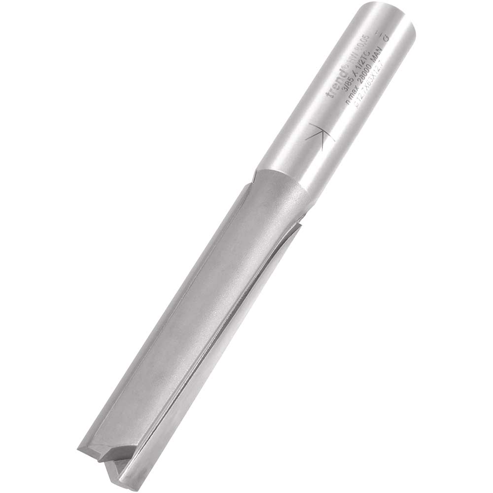 Photo of Trend Professional Two Flute Straight Router Cutter 12.7mm 62mm 1/2