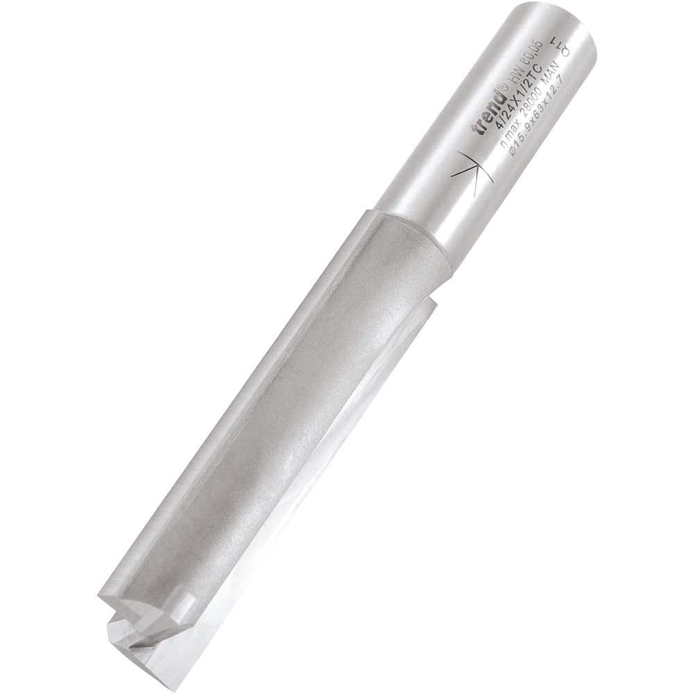 Photo of Trend Professional Two Flute Straight Router Cutter 16mm 63mm 1/2