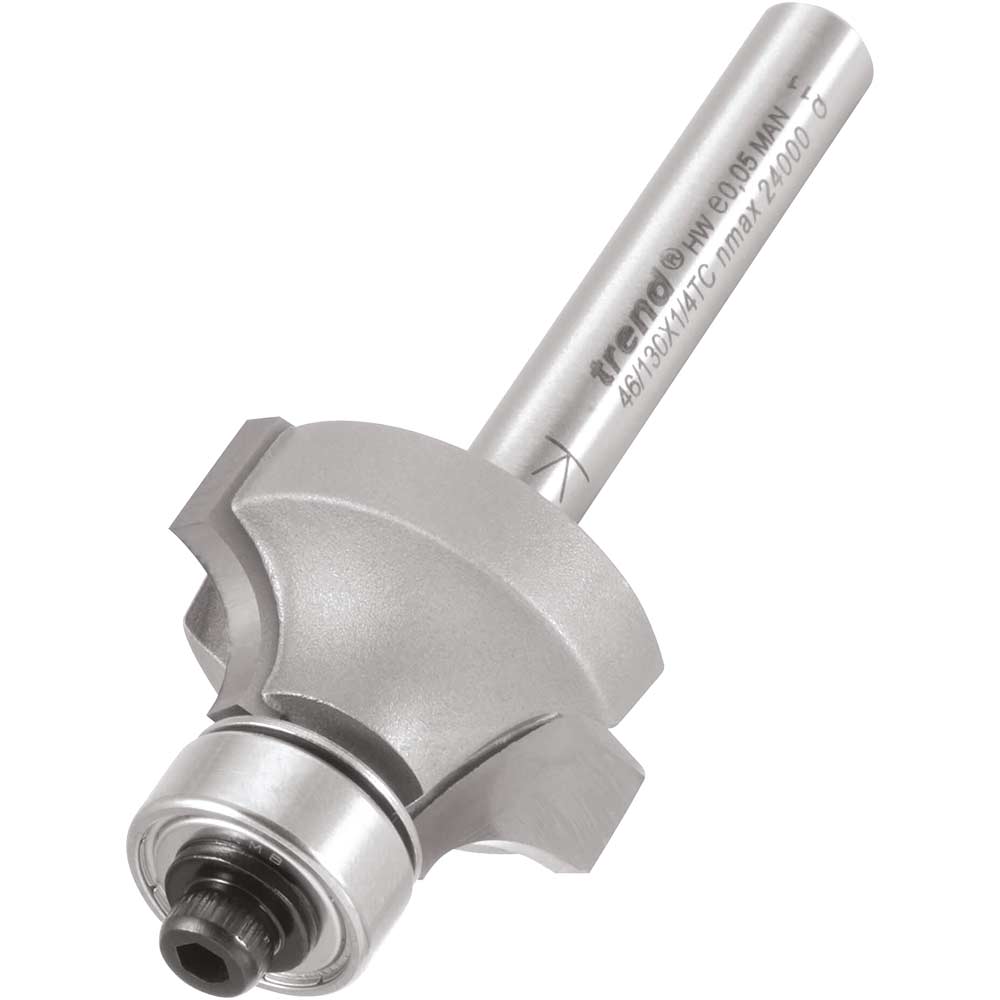 Photo of Trend Bearing Guided Ovolo And Round Router Cutter 25.4mm 13mm 1/4