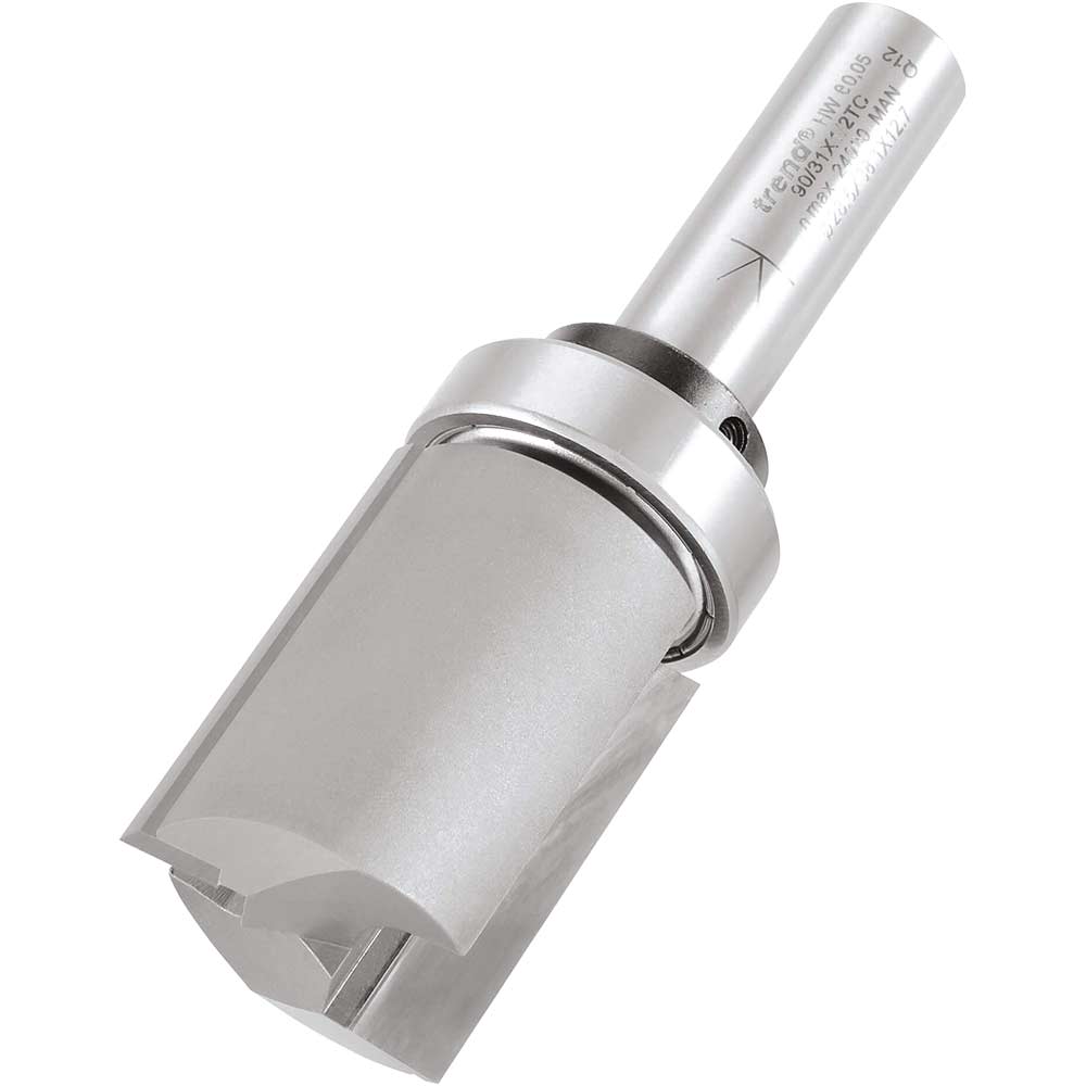 Photo of Trend Bearing Guided Trimming Router Cutter 28.6mm 38.1mm 1/2