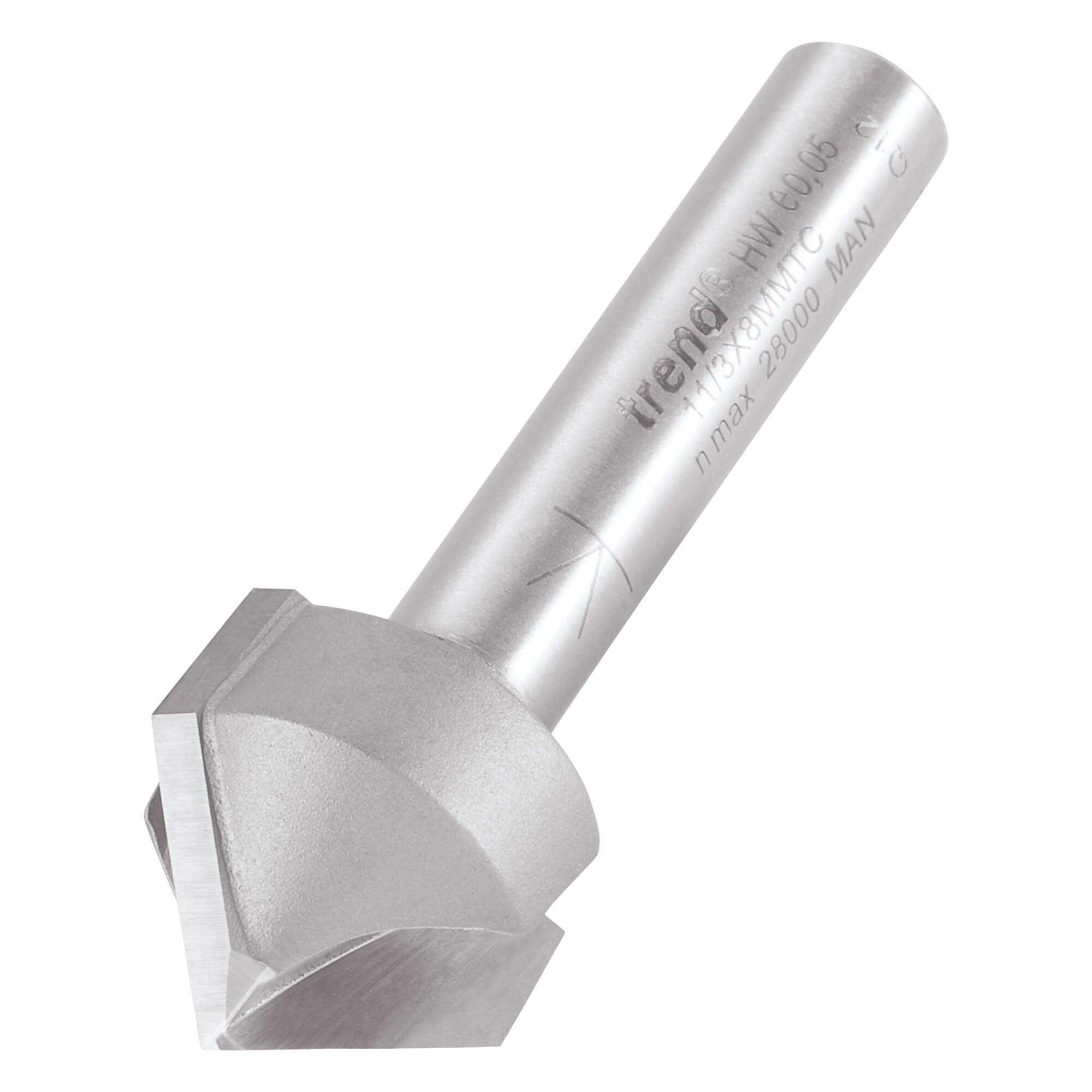Image of Trend Chamfer V Groove Router Cutter 19.1mm 9.2mm 8mm