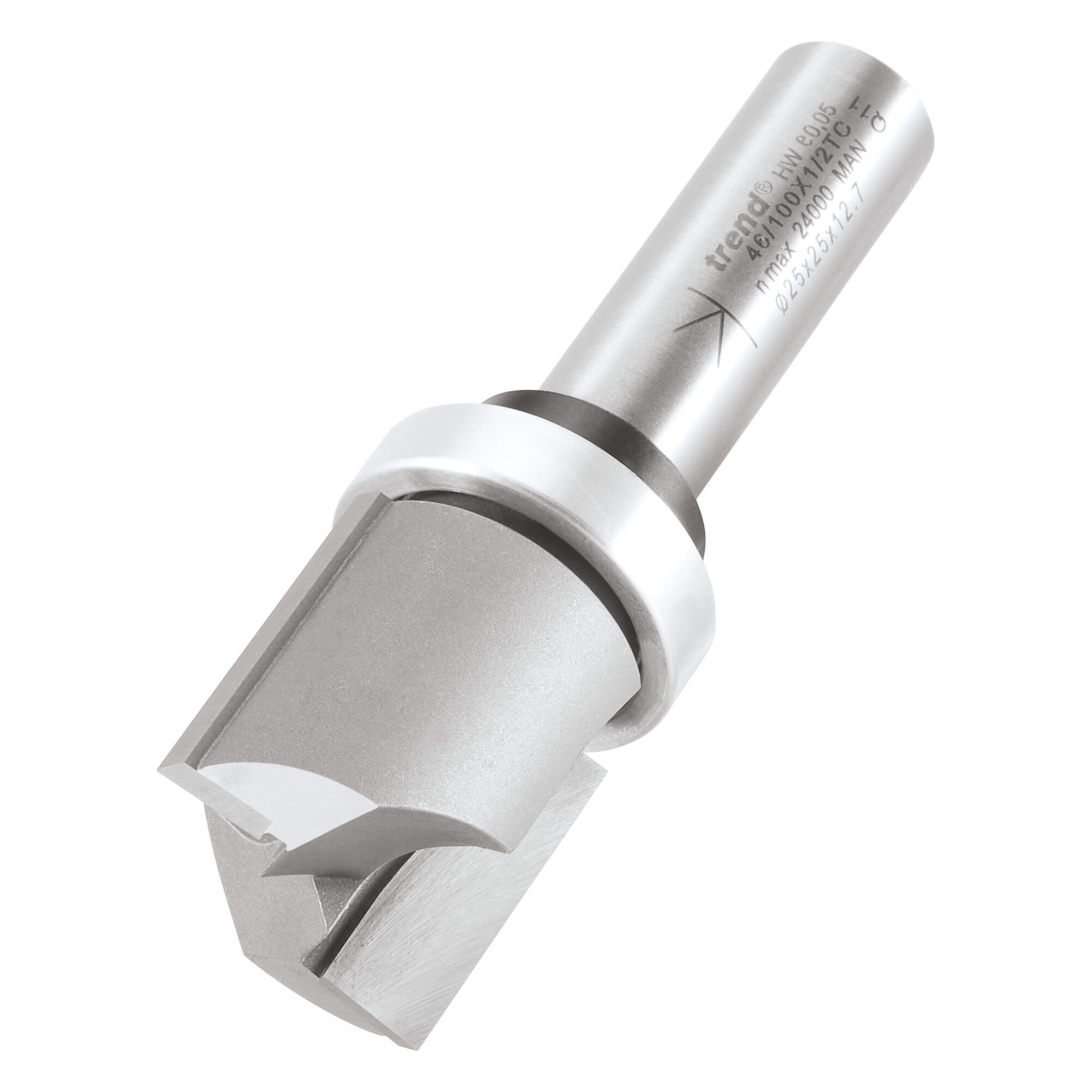 Image of Trend Bearing Guided Template Profiler Router Cutter 25mm 25mm 1/2"
