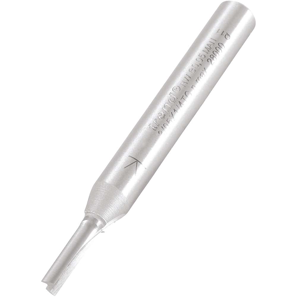 Photo of Trend Professional Two Flute Straight Router Cutter 3mm 11mm 1/4