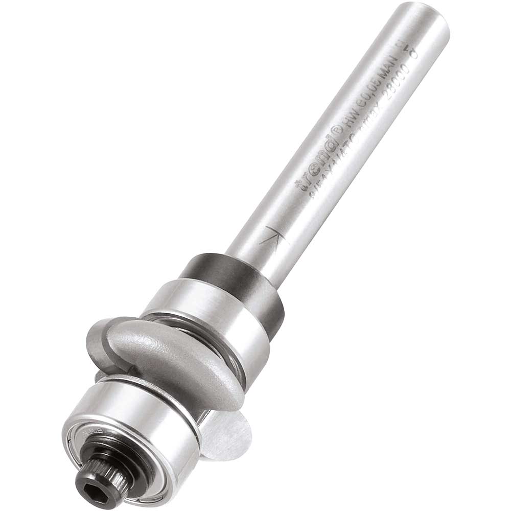 Photo of Trend Bearing Guided Sunk Bead Router Cutter 19.1mm 6.4mm 1/4