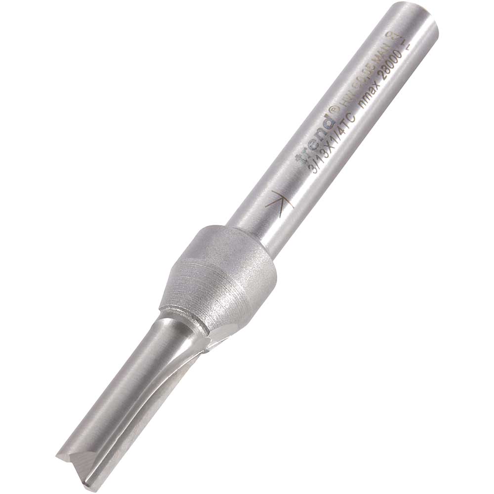 Photo of Trend Professional Two Flute Straight Router Cutter 5.5mm 19mm 1/4
