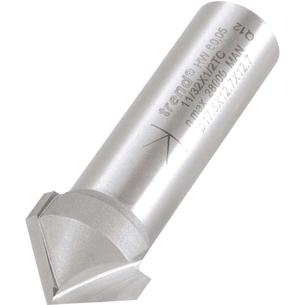 Photo of Trend Chamfer V Groove Router Cutter 16mm 8mm 1/2