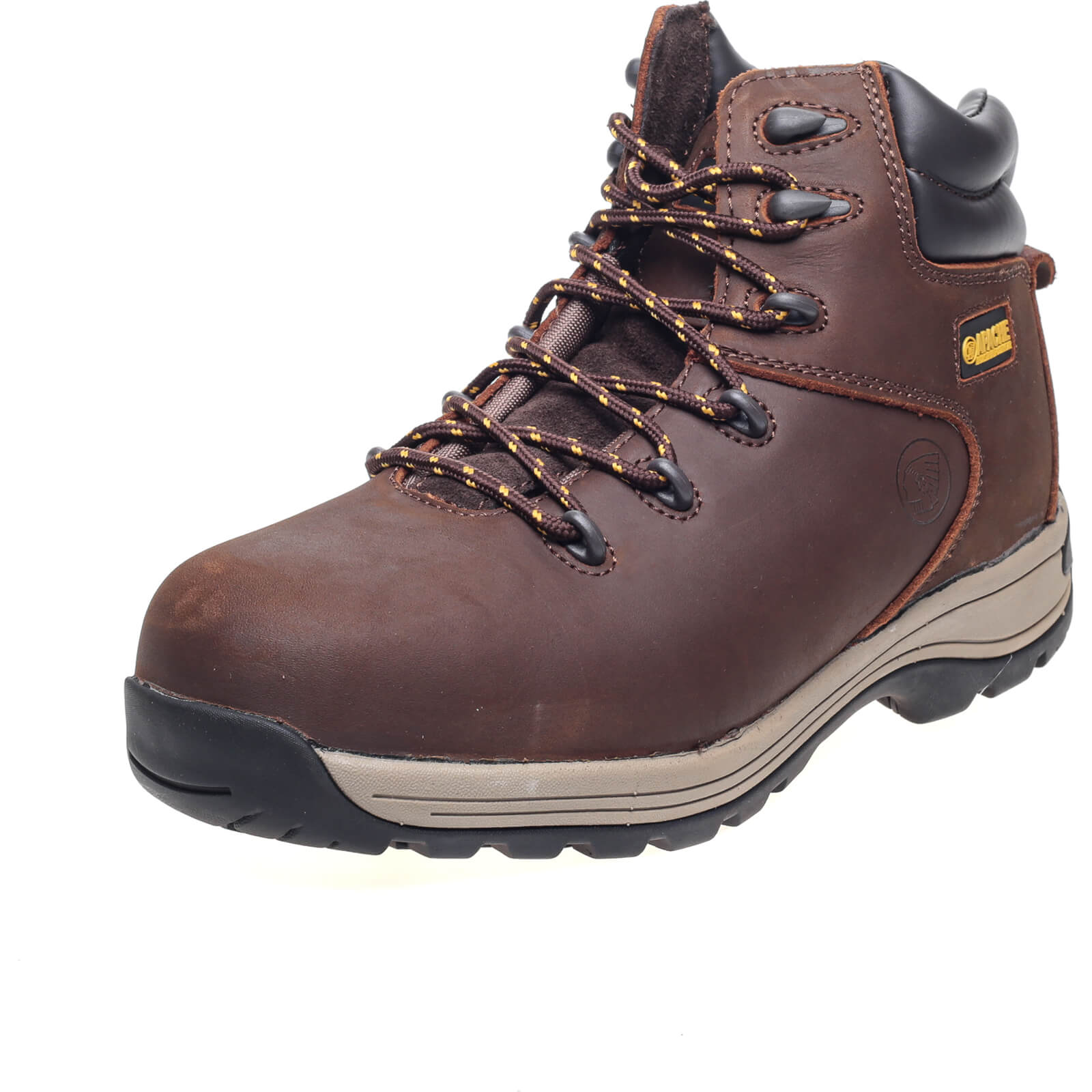 Apache AP31 Nubuck Water Resistant Safety Hiker Boots Brown Size 10