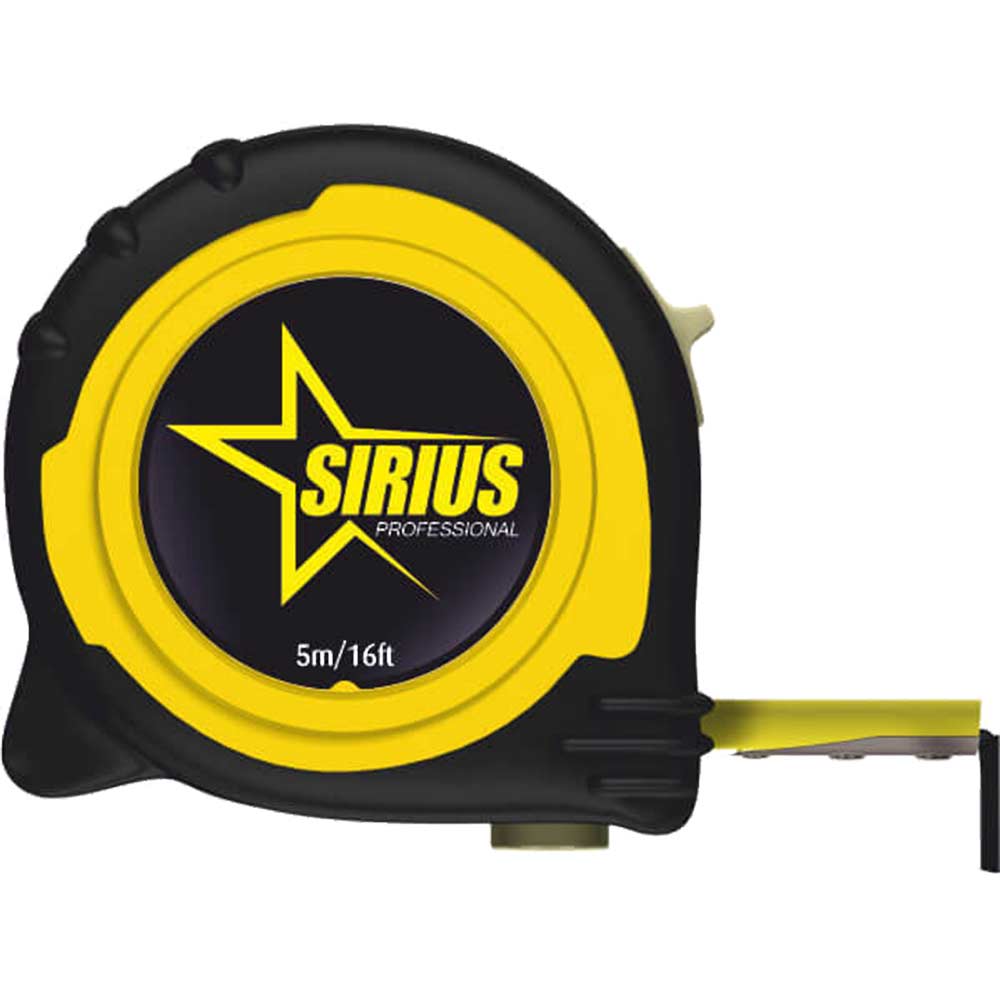 Image of Sirius Professional Tape Measure Imperial & Metric 16ft / 5m 19mm