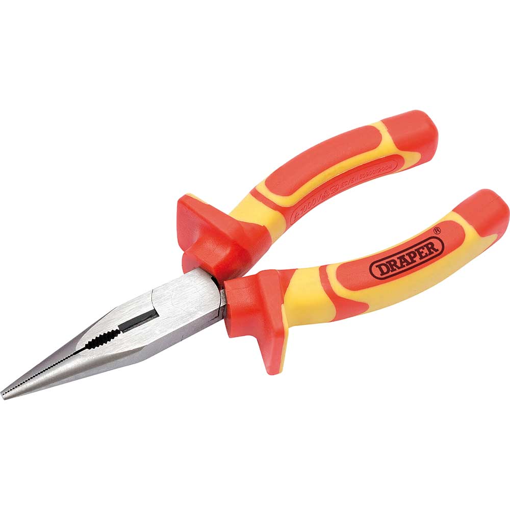 Photo of Draper Vde Insulated Long Nose Pliers 160mm