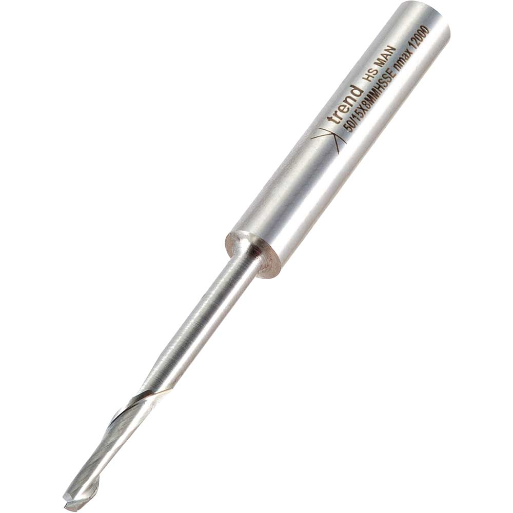 Photo of Trend Aluminium Upvc Single Flute Narrow Neck Helical Cutter 4mm 16mm 8mm
