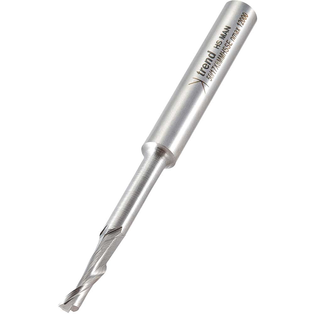 Photo of Trend Aluminium Upvc Single Flute Narrow Neck Helical Cutter 5mm 16mm 8mm