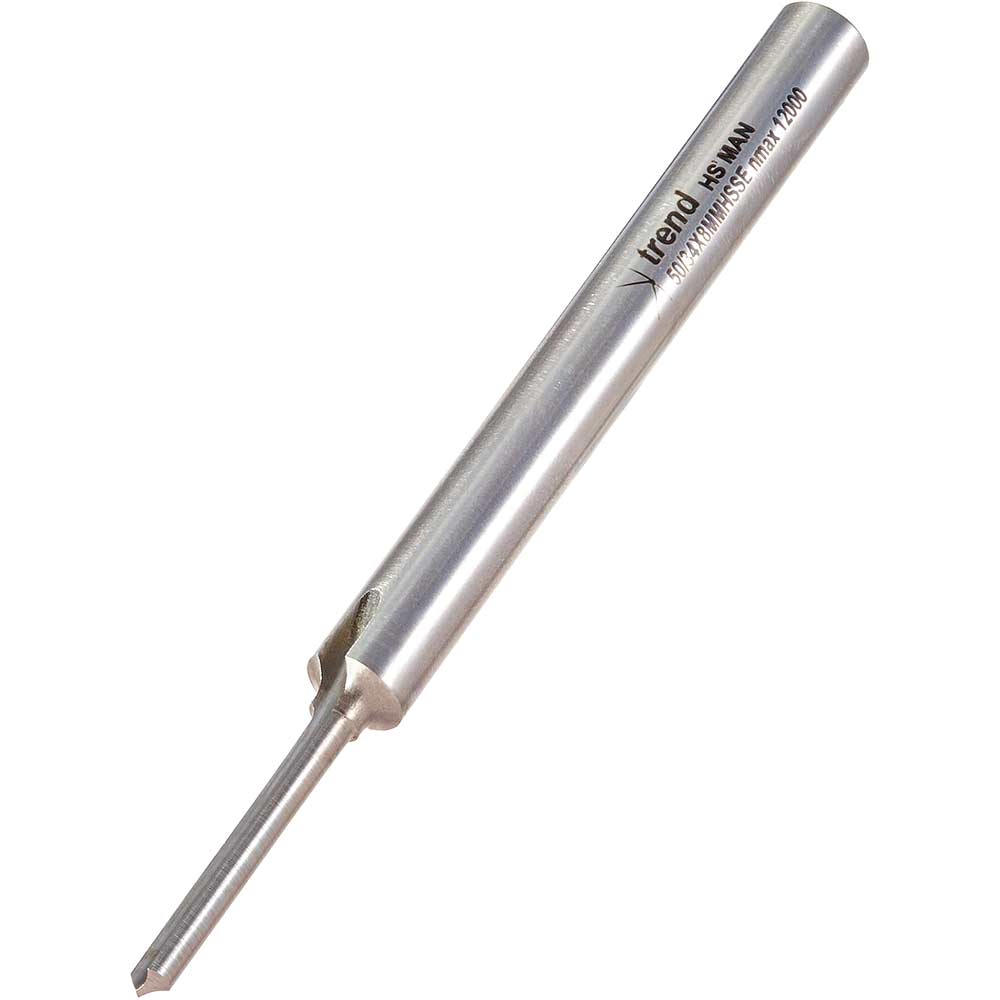 Photo of Trend Aluminium Upvc Straight Single Flute Water Slot Cutter 4mm 25mm 8mm