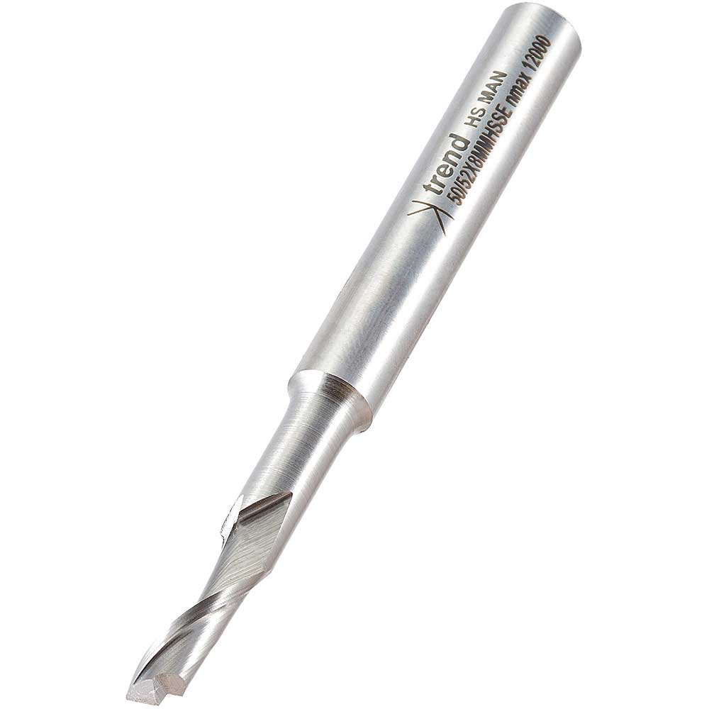 Photo of Trend Aluminium Upvc Single Flute Narrow Neck Helical Cutter 6mm 14mm 8mm