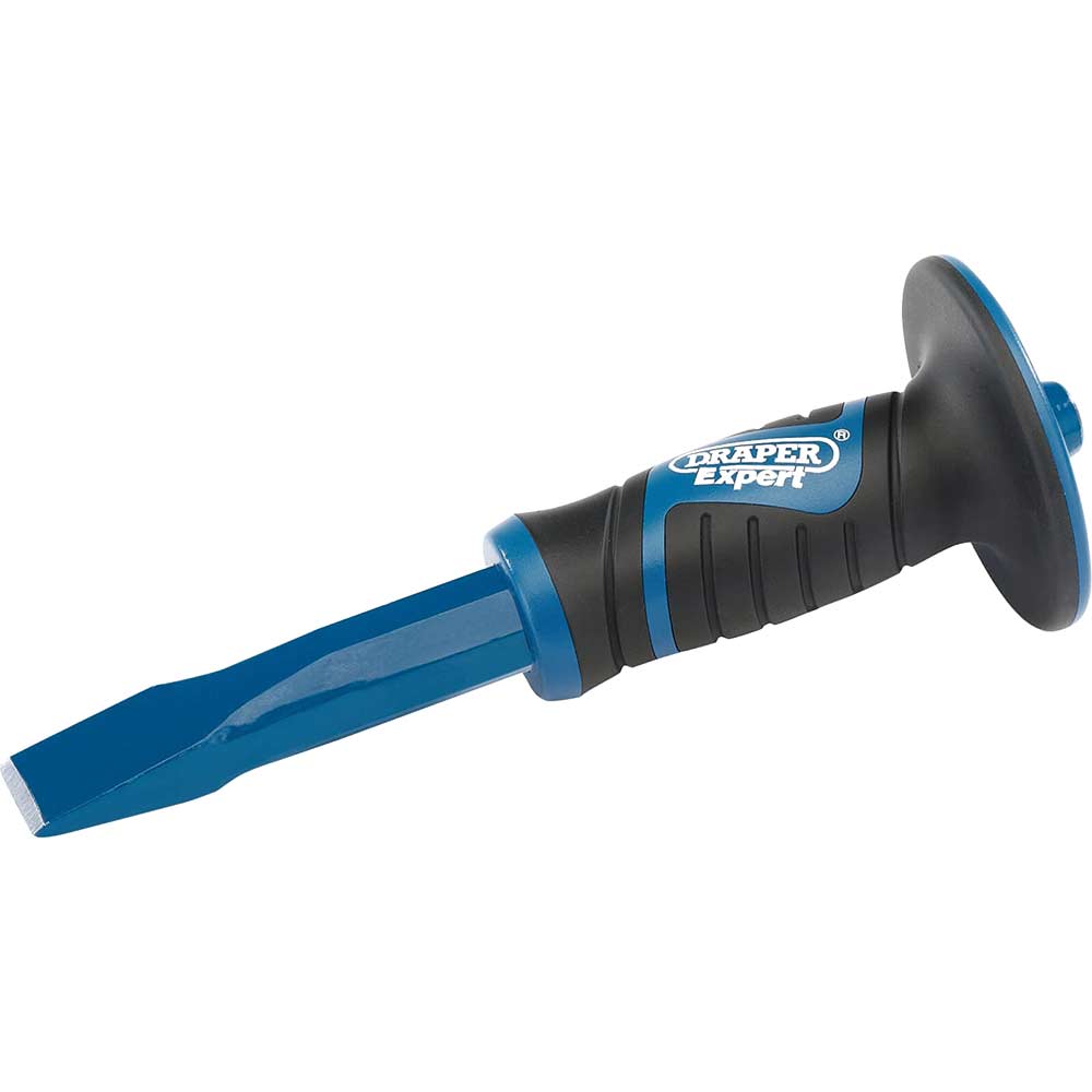 Photo of Draper Octagonal Shank Cold Chisel Soft Grip And Hand Guard 25mm 300mm