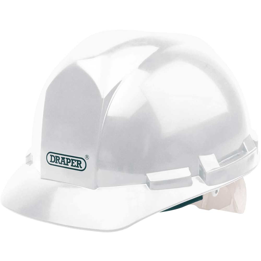 Image of Draper Hard Hat Safety Helmet White