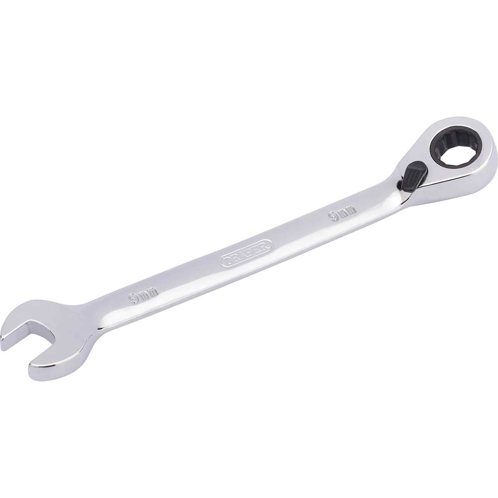 View Draper Hi Torq Ratchet Combination Spanner 9mm View Draper Hi Torq Ratchet Combination Spanner 9mm