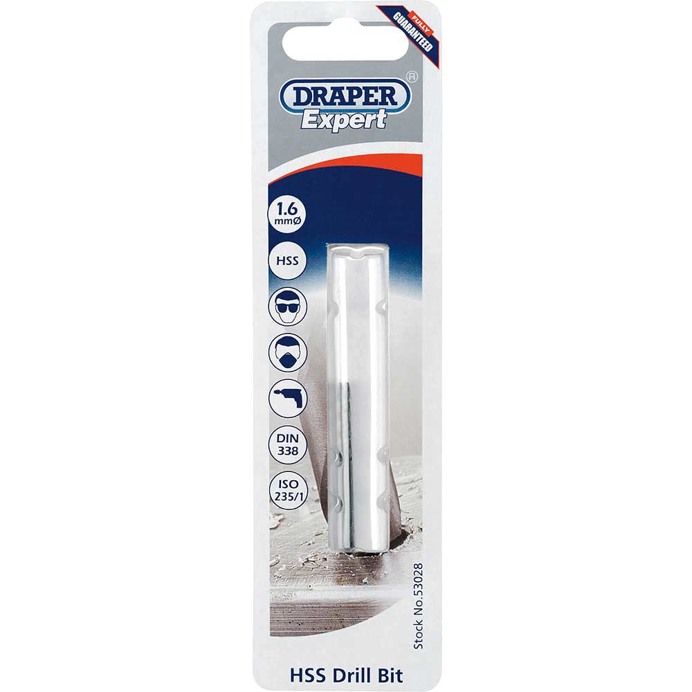 Photo of Draper Expert Hss Metric Tap Drill Bit 1.6mm