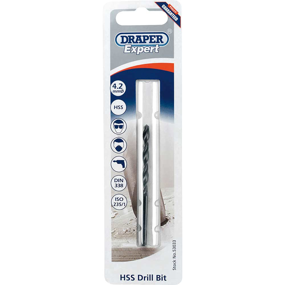 Photo of Draper Expert Hss Metric Tap Drill Bit 4.2mm