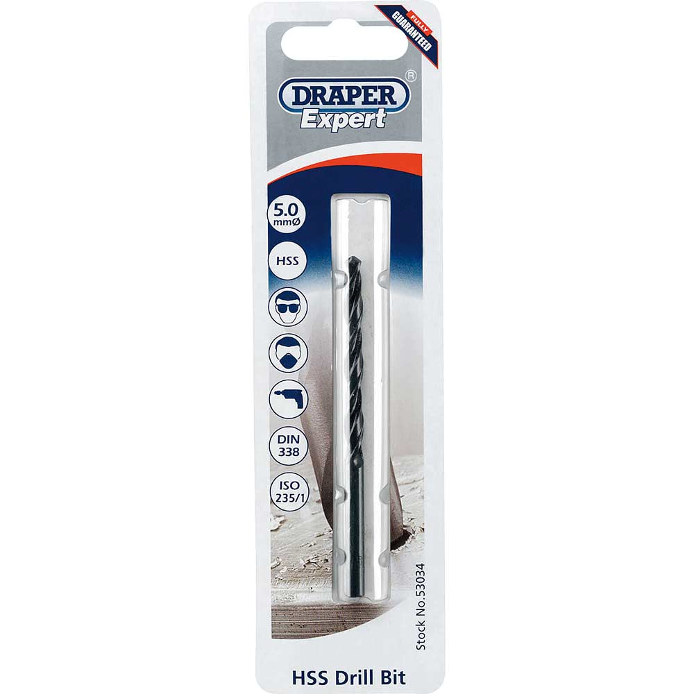 Photo of Draper Expert Hss Metric Tap Drill Bit 5mm