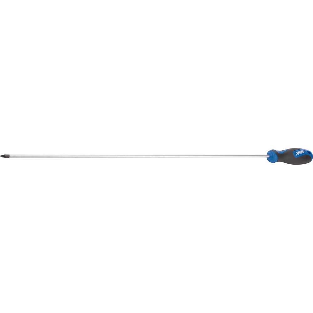 Photo of Draper Extra Long Reach Soft Grip Pozi Screwdriver Pz1 450mm