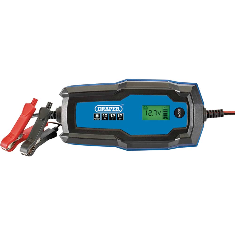Photo of Draper 53491 Smart Charger And Battery Maintainer 6v/12v 10a 6v Or 12v