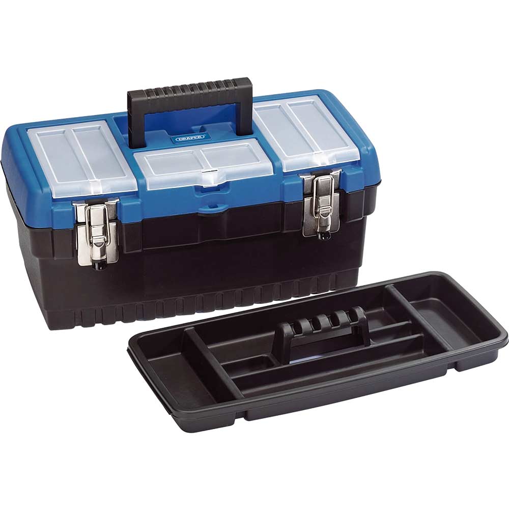View Draper Plastic Tool Box And Tote Tray 400mm View Draper Plastic Tool Box And Tote Tray 400mm