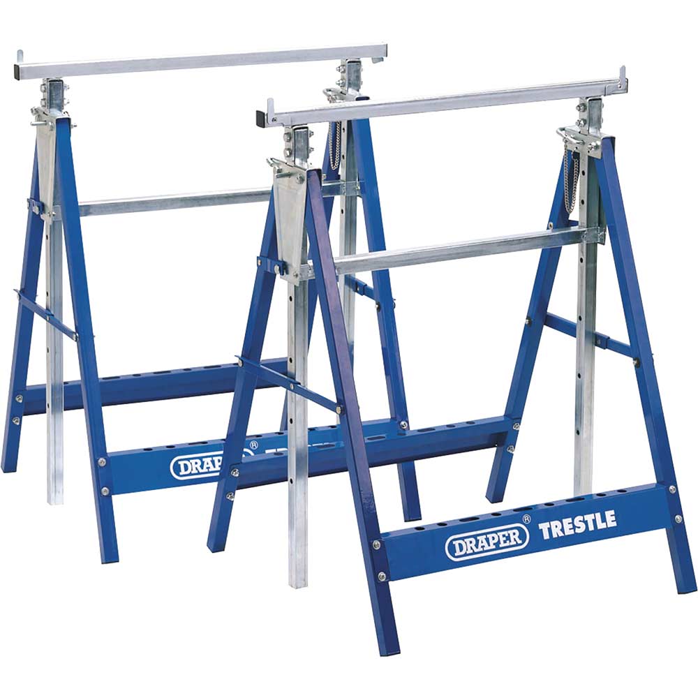 Image of Draper Telescopic Saw Horses or Builders Trestles Pack of 2