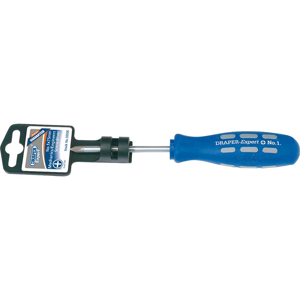 Image of Draper Expert Mechanics / Engineers Phillips Screwdriver PH1 75mm