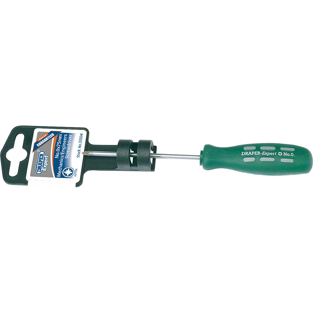 Image of Draper Expert Mechanics Pozi Screwdriver PZ0 75mm
