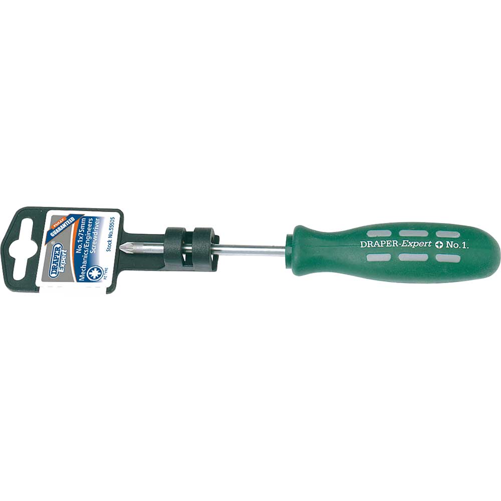 Image of Draper Expert Mechanics Pozi Screwdriver PZ1 75mm