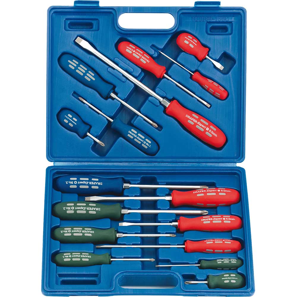 Draper Expert 16 Piece Screwdriver Set Screwdrivers