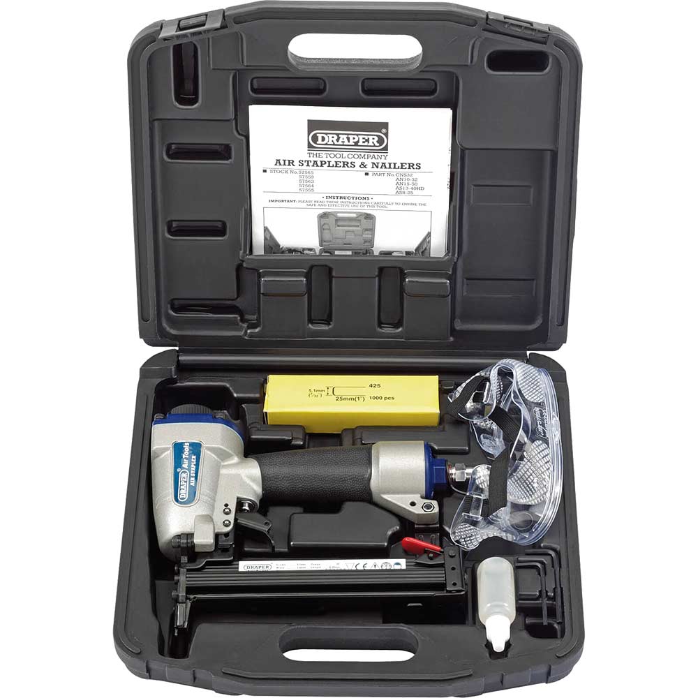 Draper Air Stapler Kit (8-25mm)