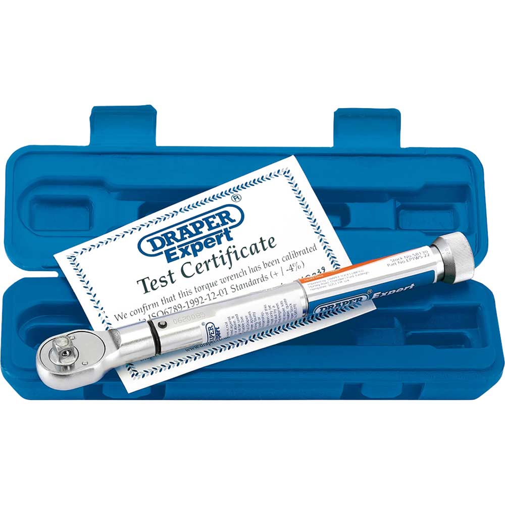Image of Draper EPTW5-22 3/8" Drive Precision Torque Wrench 3/8" 5Nm - 22Nm
