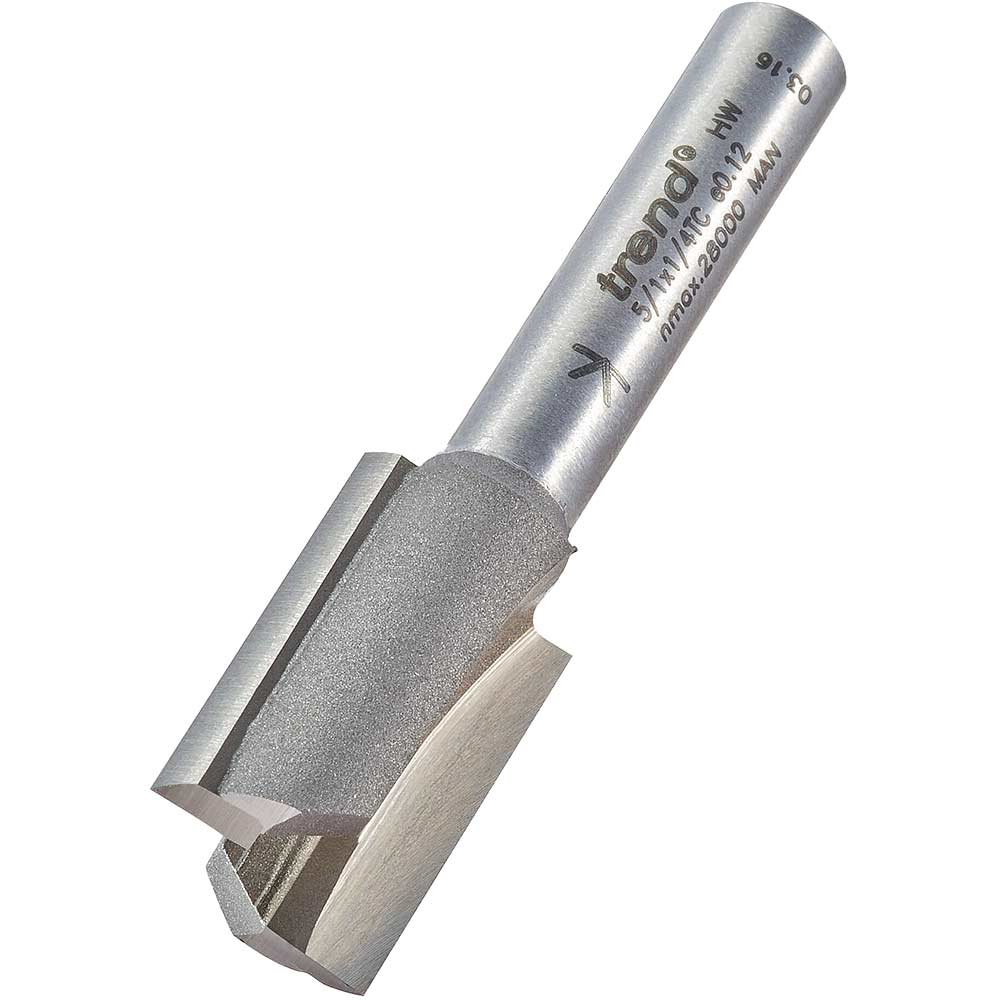 Photo of Trend Two Flute Hinge Recess Router Cutter 12.7mm 19mm 1/4